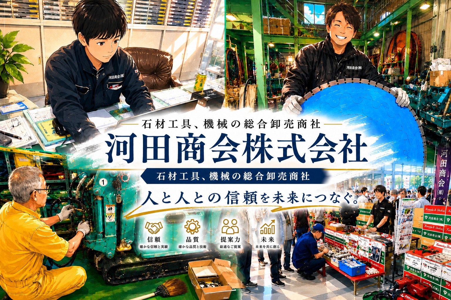 石材工具の総合卸売業
